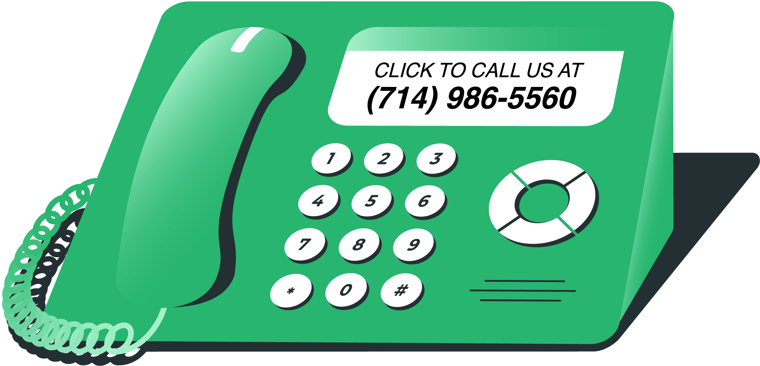 An illustration of a desktop phone